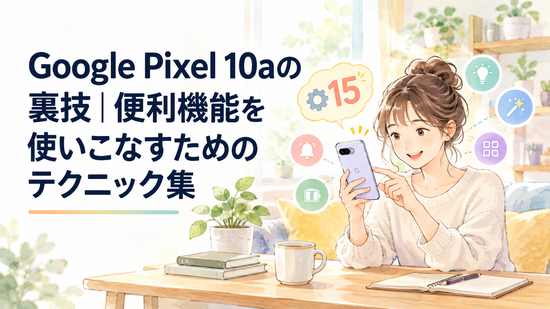 Google Pixel 10aの15個の便利設定を確認して毎日のスマホ操作を快適にしている人物